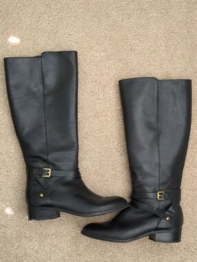 Ralph Lauren Mariah Buckle Riding Boots